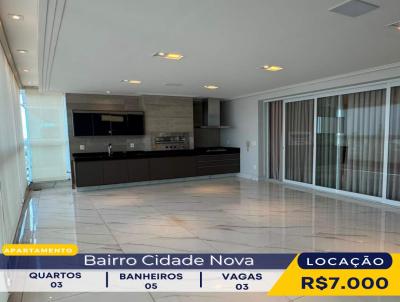 Apartamento para Loca��o, em Franca, bairro Cidade Nova, 3 dormit�rios, 5 banheiros, 3 su�tes, 1 vaga