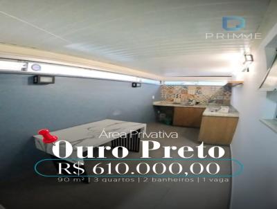 Apartamento com �rea Privativa para Venda, em Belo Horizonte, bairro Ouro Preto, 3 dormit�rios, 2 banheiros, 1 vaga