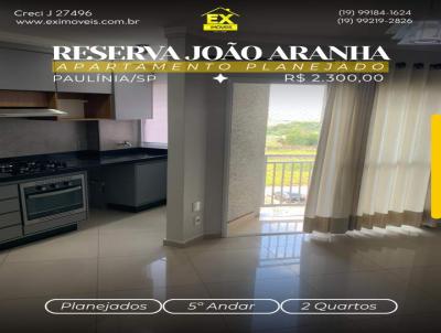 Apartamento para Loca��o, em Paul�nia, bairro Alto de Pinheiros, 2 dormit�rios, 1 banheiro, 1 vaga