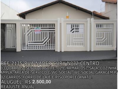 Casa para Loca��o, em , bairro CENTRO, 3 dormit�rios, 2 su�tes