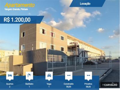 Apartamento para Loca��o, em Pinhais, bairro Vargem Grande, 2 dormit�rios, 1 banheiro, 1 vaga