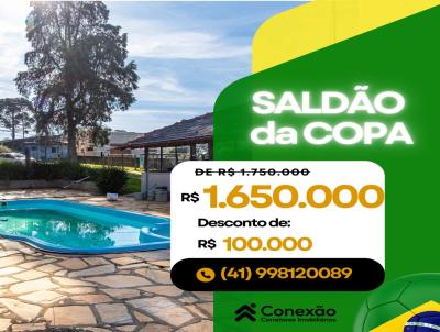 Ch�cara para Venda, em Campo Largo, bairro Vila Rivabem, 5 dormit�rios, 4 banheiros, 1 su�te, 10 vagas