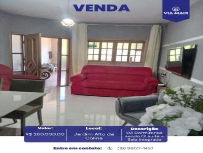 Casa para Venda, em Araras, bairro Alto da Colina, 3 dormit�rios, 1 banheiro, 1 su�te, 1 vaga