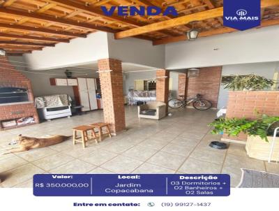 Casa para Venda, em Araras, bairro Jardim Copacabana, 3 dormit�rios, 2 banheiros, 1 vaga