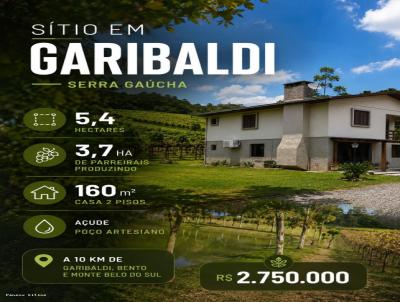 S�tio para Venda, em Garibaldi, bairro , 3 dormit�rios, 2 banheiros, 10 vagas