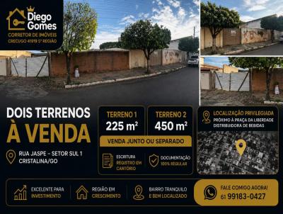 Lote para Venda, em Cristalina, bairro SETOR SUL 1