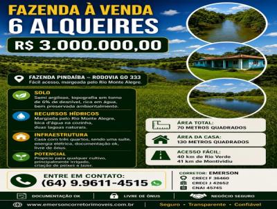 Fazenda para Venda, em Rio Verde, bairro PINDA�BA, 3 dormit�rios, 1 su�te