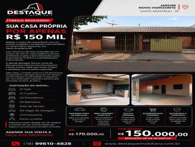 Casa para Venda, em Santo Anast�cio, bairro Jardim Novo Horizonte, 3 dormit�rios, 2 banheiros, 3 vagas