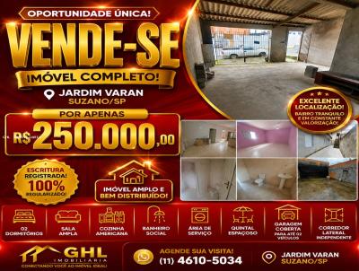 Casa para Venda, em Suzano, bairro Jardim Varan, 2 dormit�rios, 1 banheiro, 2 vagas