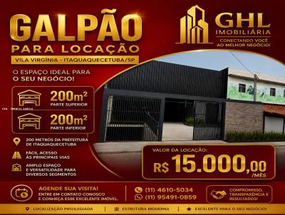 Galp�o para Loca��o, em Itaquaquecetuba, bairro Vila Virg�nia, 2 banheiros, 2 vagas