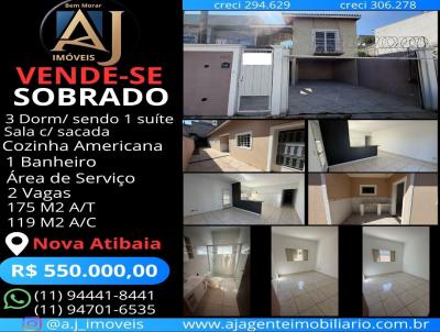 Sobrado para Venda, em Atibaia, bairro Nova Cerejeira, 3 dormit�rios, 1 banheiro, 1 su�te, 2 vagas