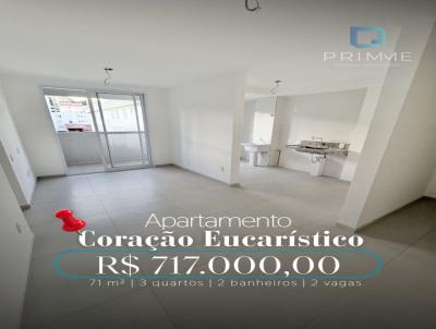 Apartamento para Venda, em Belo Horizonte, bairro Cora��o Eucar�stico, 3 dormit�rios, 2 banheiros, 2 vagas