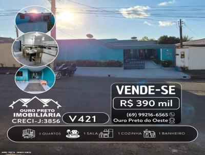 Casa para Venda, em Ouro Preto do Oeste, bairro NOVA OURO PRETO, 3 dormit�rios, 1 banheiro