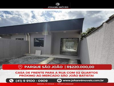 Casa para Venda, em Paranagu�, bairro Parque S�o Jo�o, 2 dormit�rios, 1 banheiro, 1 vaga