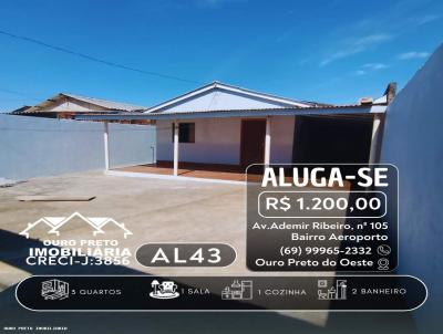 Casa para Loca��o, em Ouro Preto do Oeste, bairro AEROPORTO, 3 dormit�rios, 1 banheiro, 1 su�te