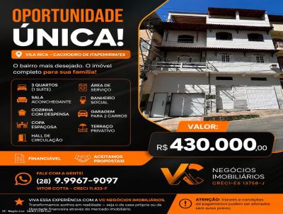 Casa para Venda, em Cachoeiro de Itapemirim, bairro Vila Rica