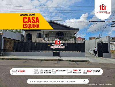 Casa para Venda, em Manaus, bairro Compensa, 4 dormit�rios, 5 banheiros, 4 su�tes, 4 vagas