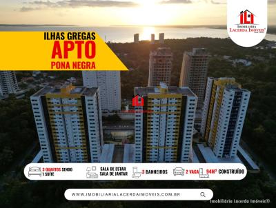 Apartamento para Venda, em Manaus, bairro Ponta Negra, 3 dormit�rios, 3 banheiros, 2 su�tes, 2 vagas