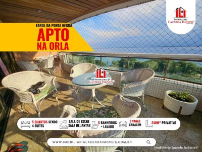 Apartamento para Venda, em Manaus, bairro Ponta Negra, 5 dormit�rios, 4 banheiros, 4 su�tes, 3 vagas