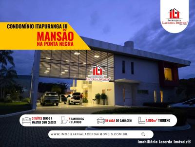 Casa em Condom�nio para Venda, em Manaus, bairro Ponta Negra, 3 dormit�rios, 6 banheiros, 3 su�tes, 10 vagas