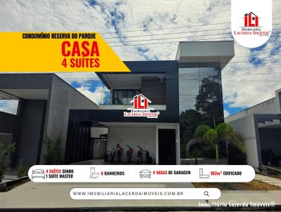 Casa em Condom�nio para Venda, em Manaus, bairro Ponta Negra, 4 dormit�rios, 6 banheiros, 4 su�tes, 4 vagas