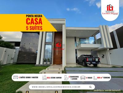 Casa em Condom�nio para Venda, em Manaus, bairro Ponta Negra, 5 dormit�rios, 6 banheiros, 5 su�tes, 5 vagas