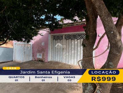 Casa para Loca��o, em Franca, bairro Jardim Santa Efig�nia, 2 dormit�rios, 2 banheiros, 3 vagas
