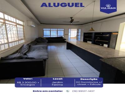 Casa para Loca��o, em Araras, bairro Jardim Fatima, 4 dormit�rios, 3 banheiros, 2 vagas