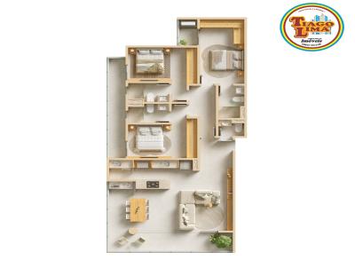 Apartamento para Venda, em Caraguatatuba, bairro Martim de S�, 3 dormit�rios, 4 banheiros, 3 su�tes, 2 vagas