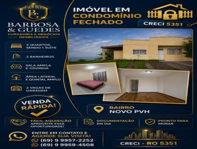 Casa para Venda, em Porto Velho, bairro Bairro novo, 3 dormit�rios, 2 banheiros, 1 su�te, 2 vagas