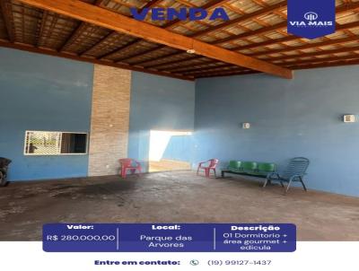 Casa para Venda, em Araras, bairro Parque das �rvores, 2 dormit�rios, 2 banheiros, 3 vagas