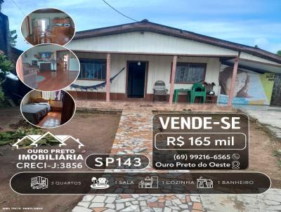 Casa para Venda, em Ouro Preto do Oeste, bairro NOVO ESTADO, 3 dormit�rios, 1 banheiro