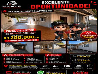 Casa para Venda, em Santo Anast�cio, bairro Vila Ferrer, 4 dormit�rios, 2 banheiros