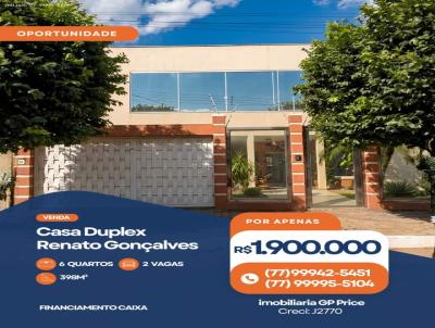 Duplex para Venda, em Barreiras, bairro Renato Gon�alves, 6 dormit�rios, 1 banheiro, 6 su�tes, 2 vagas