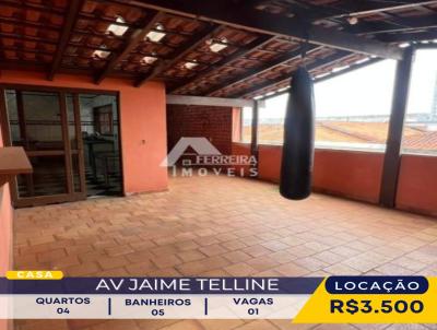 Casa para Loca��o, em Franca, bairro Belvedere Bandeirante, 4 dormit�rios, 5 banheiros, 2 su�tes, 1 vaga