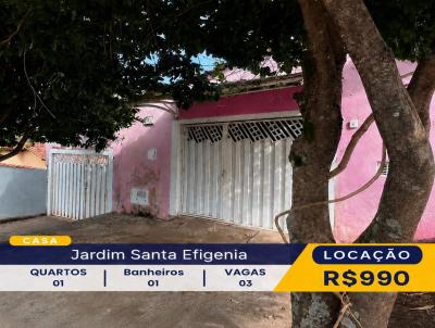 Casa para Loca��o, em Franca, bairro Jardim Santa Efig�nia, 2 dormit�rios, 2 banheiros, 3 vagas