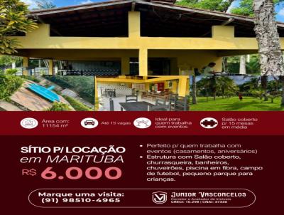 S�tio para Loca��o, em Marituba, bairro , 2 banheiros
