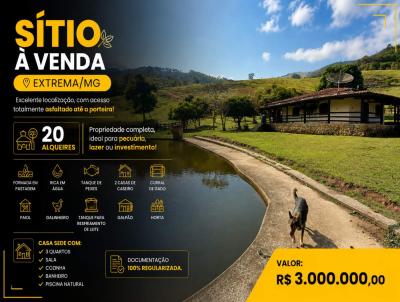 S�tio para Venda, em Extrema, bairro , 3 dormit�rios, 1 banheiro