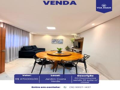 Casa para Venda, em Araras, bairro Jardim Costa Verde, 3 dormit�rios, 2 banheiros, 1 su�te, 3 vagas