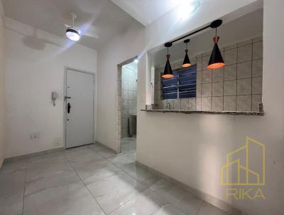 Apartamento para Loca��o, em Santos, bairro Pomp�ia, 1 dormit�rio, 1 banheiro, 1 vaga