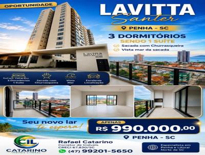 Apartamento para Venda, em Penha, bairro Centro, 3 dormit�rios, 2 banheiros, 1 su�te, 1 vaga
