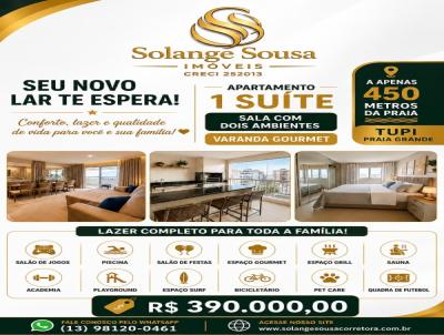 Apartamento 1 Quarto para Venda, em Praia Grande, bairro , 1 dormit�rio, 2 banheiros, 1 su�te, 1 vaga