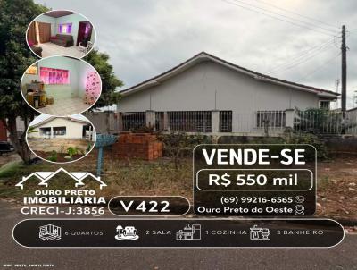 Casa para Venda, em Ouro Preto do Oeste, bairro NOVA OURO PRETO, 6 dormit�rios, 2 banheiros, 1 su�te, 2 vagas