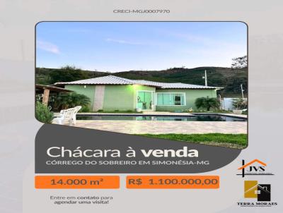Ch�cara para Venda, em Simon�sia, bairro C�RREGO DO SOBREIRO, 4 dormit�rios, 2 banheiros, 1 su�te