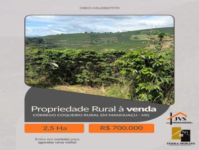 Terreno Rural para Venda, em Manhua�u, bairro C�RREGO COQUEIRO RURAL