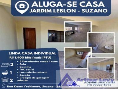 Casa para Loca��o, em Suzano, bairro Jardim Leblon, 2 dormit�rios, 1 banheiro, 1 su�te, 2 vagas