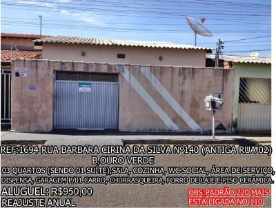 Casa para Venda, em Araguari, bairro OURO VERDE