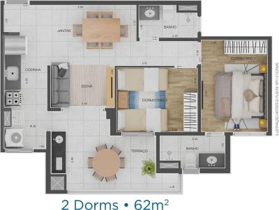 Apartamento para Venda, em Santo Andr�, bairro Campestre, 2 dormit�rios, 1 banheiro, 1 su�te, 1 vaga