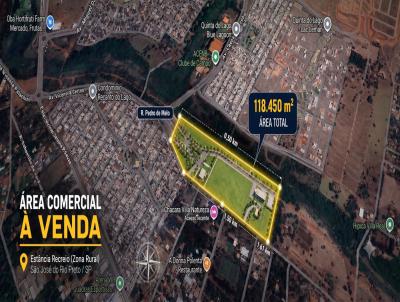 �rea Comercial para Venda, em S�o Jos� do Rio Preto, bairro Est�ncia Recreio (Zona Rural)