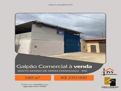 Galp�o para Venda, em Manhua�u, bairro Santo Amaro de Minas, 1 banheiro